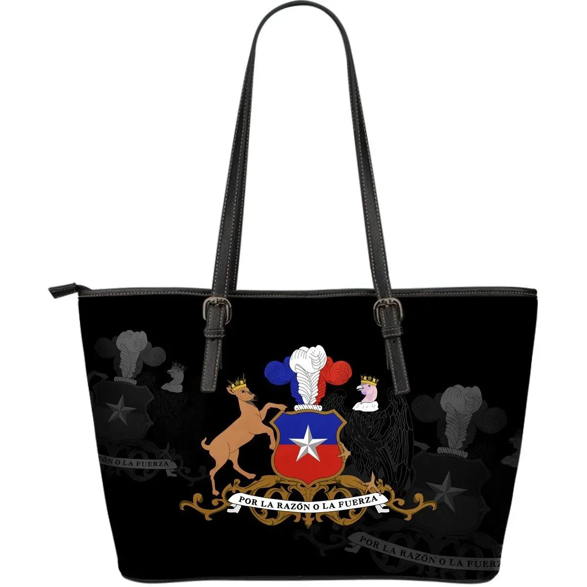 Chile Leather Tote Bag ( Size) RLT7 - Wonder Print Shop