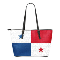 Panama Bag Panama Flag Leather Tote Bag RLT13 - Wonder Print Shop