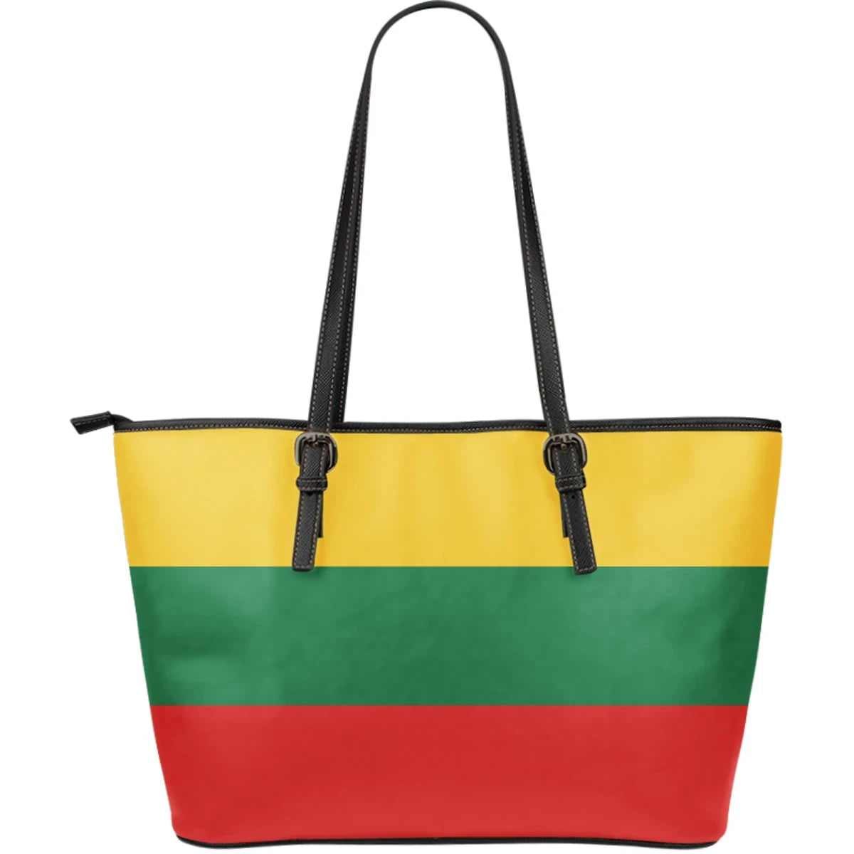 Lithuania - Lietuva Flag Leather Tote Bag RLT6 - Wonder Print Shop