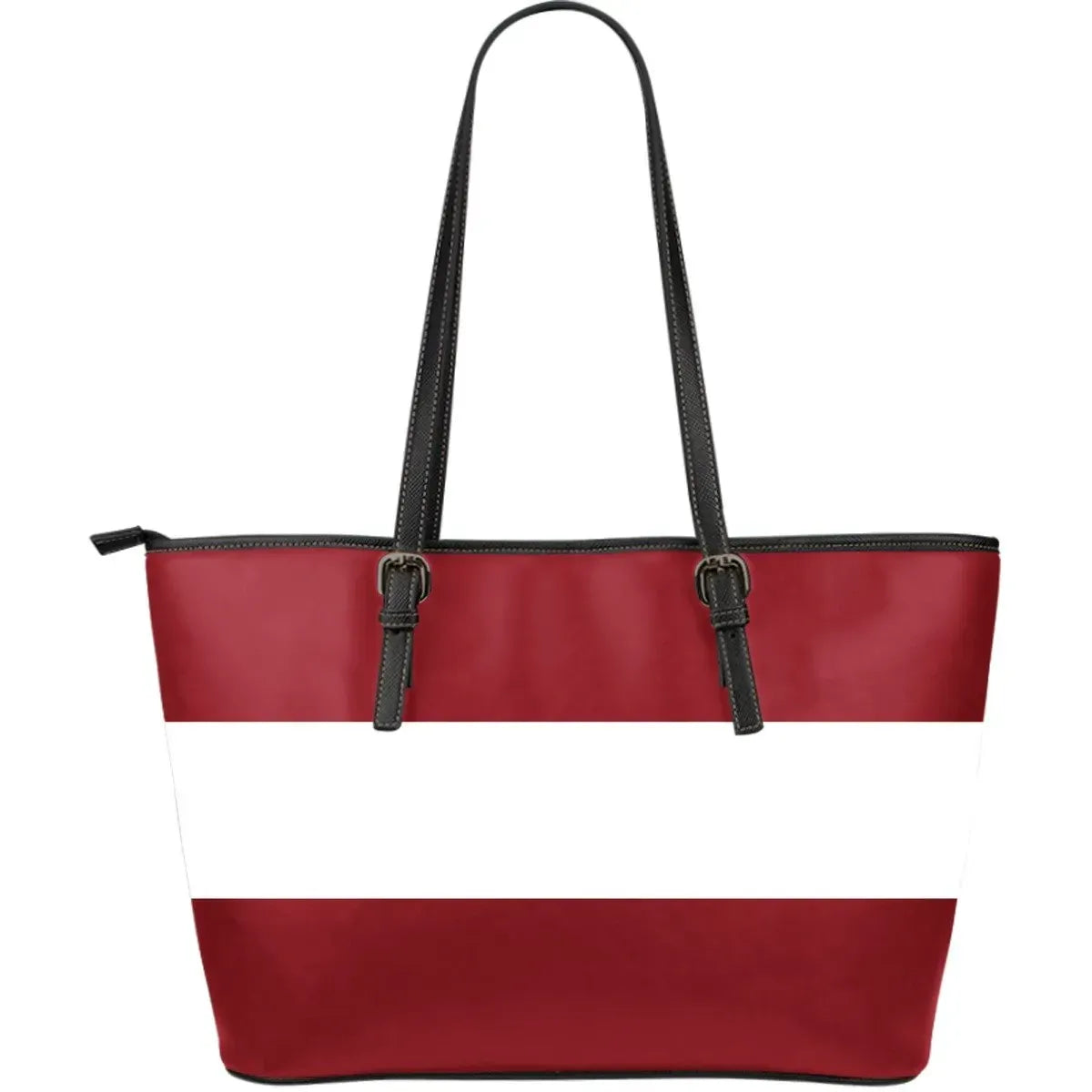 Latvia Leather Tote Original Flag RLT6 - Wonder Print Shop