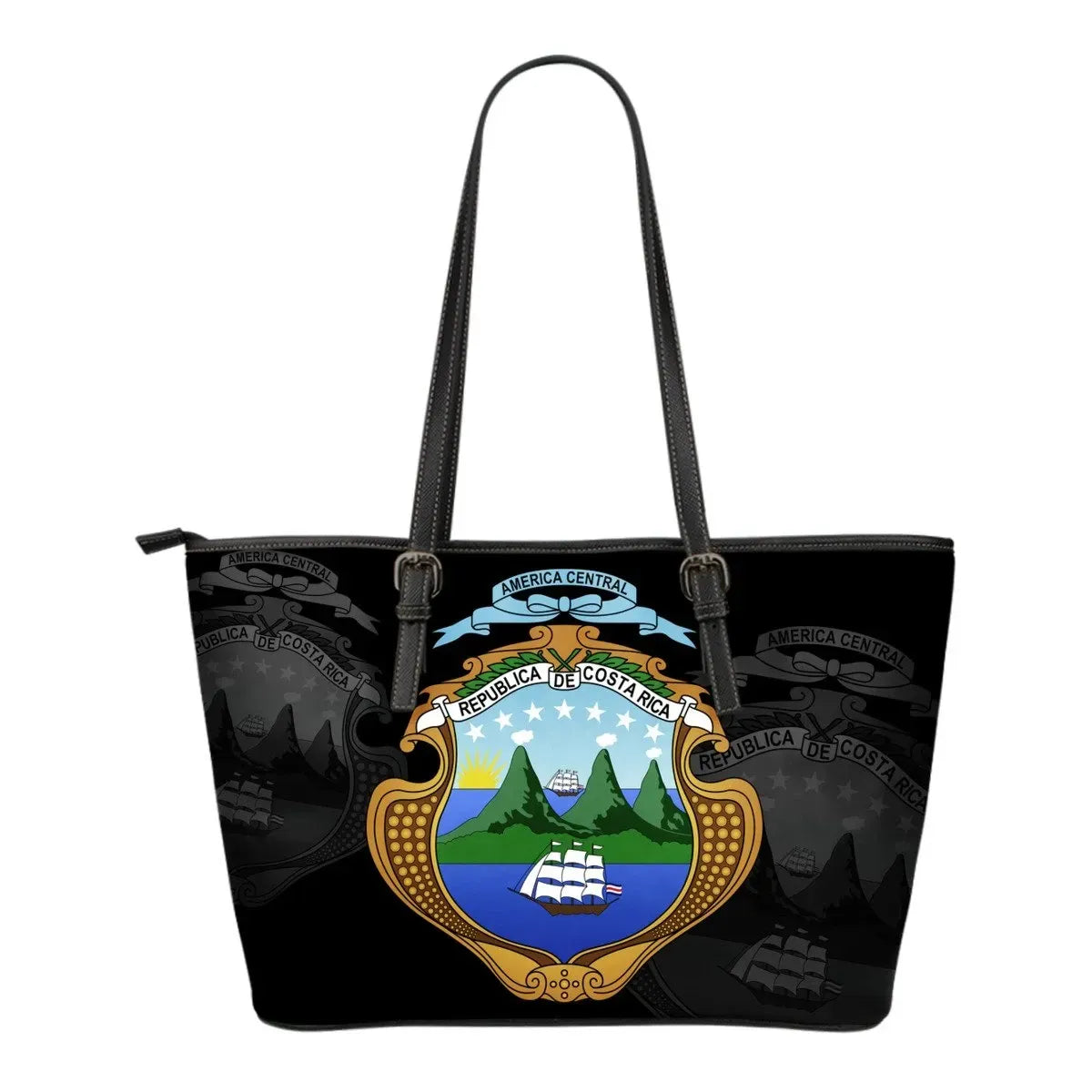 Costa Rica Leather Tote Bag ( Size) RLT13 - Wonder Print Shop