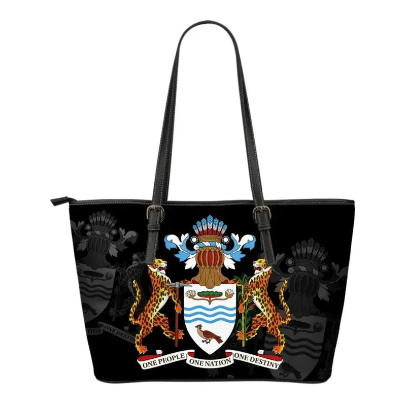 Guyana Leather Tote Bag (Size) RLT8 - Wonder Print Shop