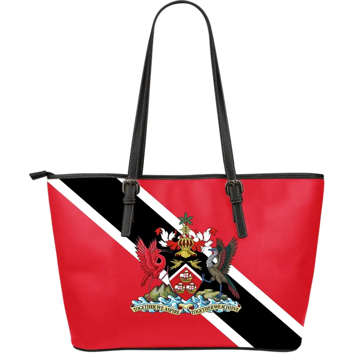 Trinidad and Tobago Leather Tote Coat Of Arms RLT6 - Wonder Print Shop