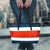 Costa Rica Grunge Flag Leather Tote Bag RLT13 - Wonder Print Shop