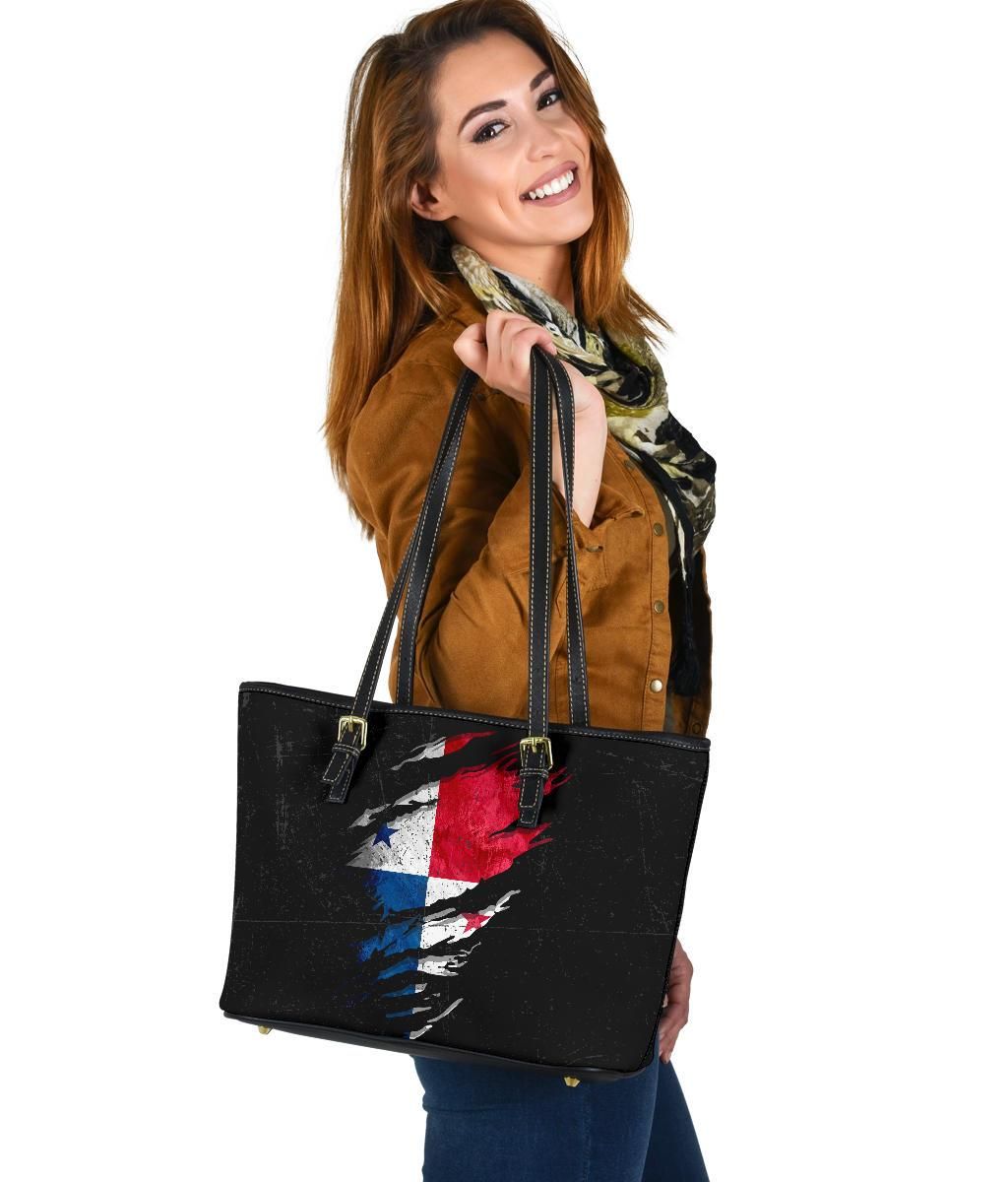 Panama In Me Leather Tote Special Grunge Style RLT13 - Wonder Print Shop