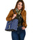 Leather Tote Blue Bandana RLT8 - Wonder Print Shop