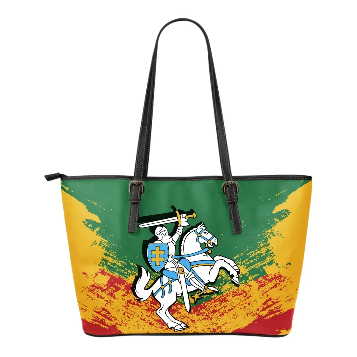(Lietuva) Lithuania Special Leather Tote RLT6 - Wonder Print Shop