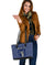 Leather Tote Blue Bandana RLT8 - Wonder Print Shop