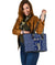 Leather Tote Blue Bandana RLT8 - Wonder Print Shop
