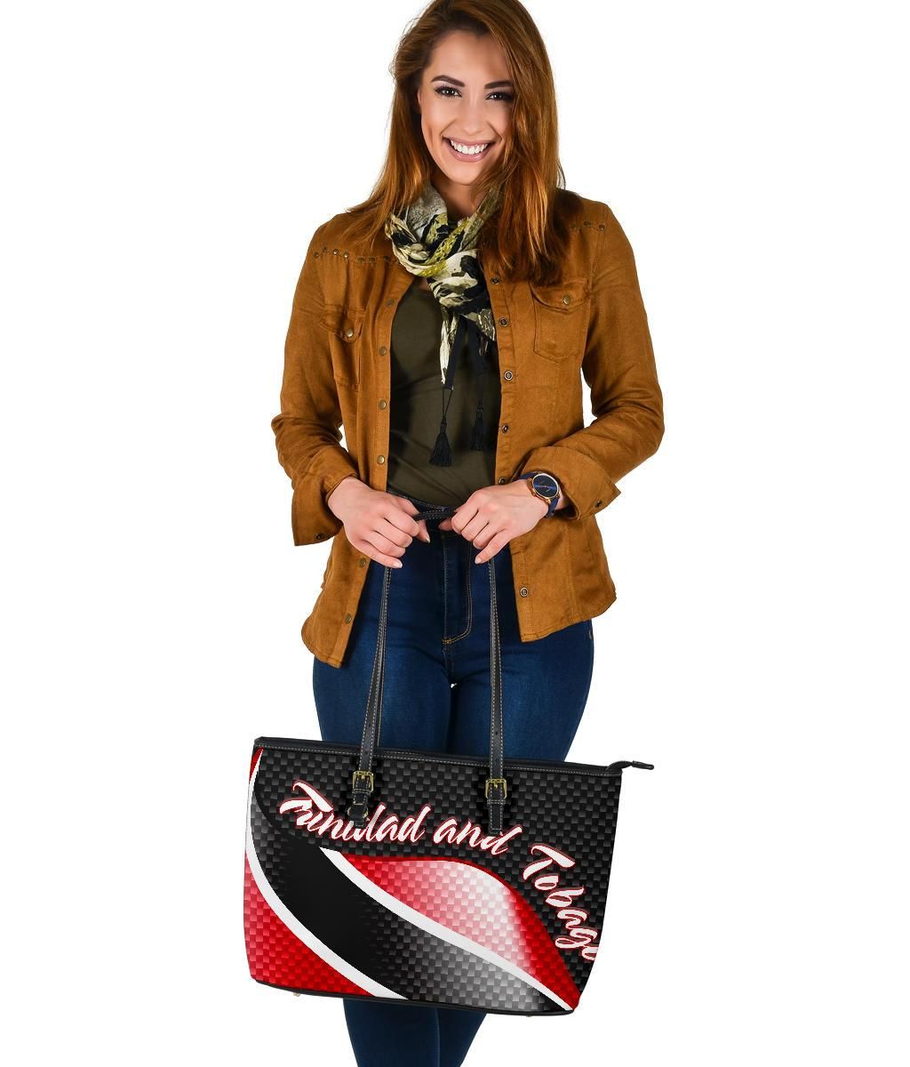 Trinidad and Tobago Leather Tote Bag Trinidad and Tobago Flag RLT6 - Wonder Print Shop