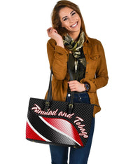 Trinidad and Tobago Leather Tote Bag Trinidad and Tobago Flag RLT6 - Wonder Print Shop