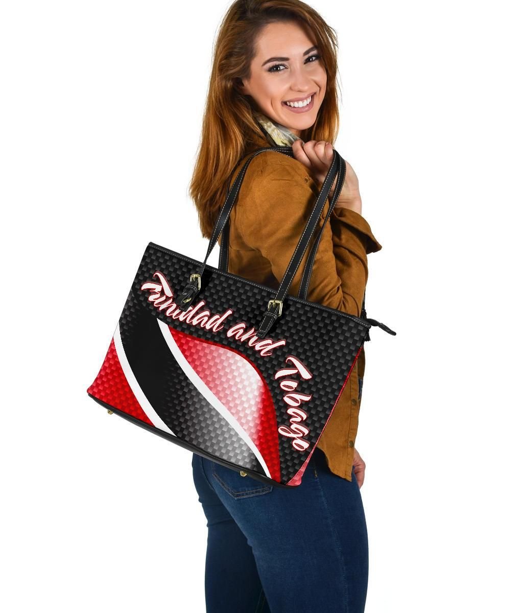 Trinidad and Tobago Leather Tote Bag Trinidad and Tobago Flag RLT6 - Wonder Print Shop