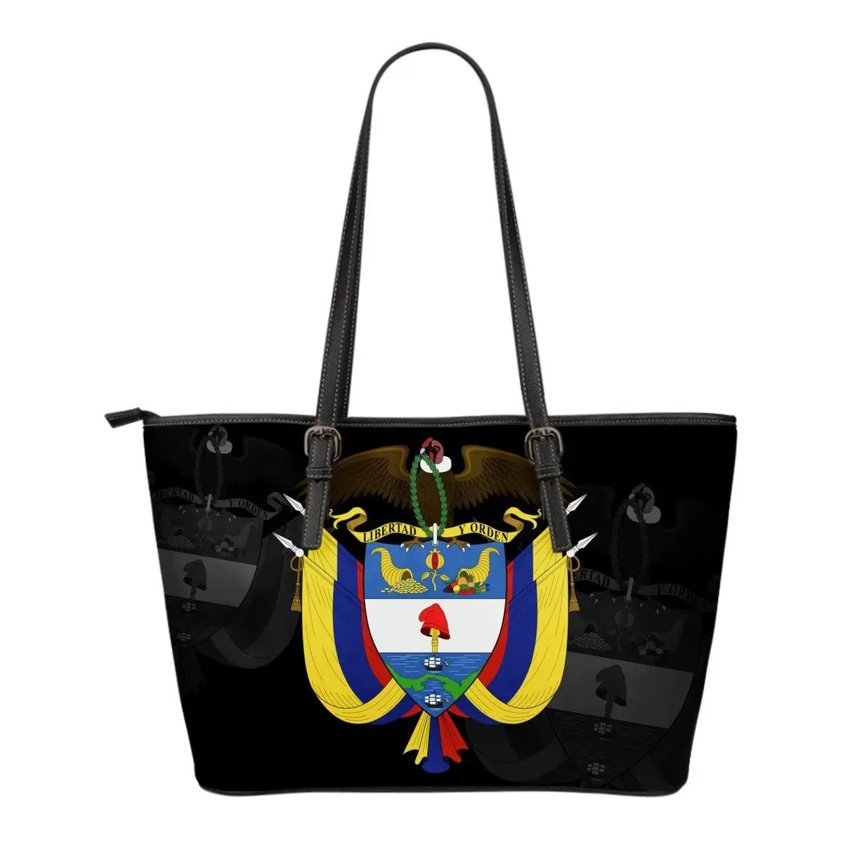 Colombia Leather Tote Bag ( Size) RLT7 - Wonder Print Shop