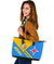 Aruba Leather Tote Bag - Aruba Coat Of Arms RLT7 - Wonder Print Shop