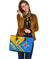 Aruba Leather Tote Bag - Aruba Coat Of Arms RLT7 - Wonder Print Shop