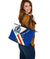 Cabo Verde Larg Leather Tote Bag - Cabo Verde Flag And Coat Of Arms RLT7 - Wonder Print Shop