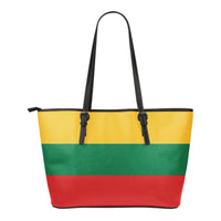 Lithuania - Lietuva Flag Leather Tote Bag RLT6 - Wonder Print Shop
