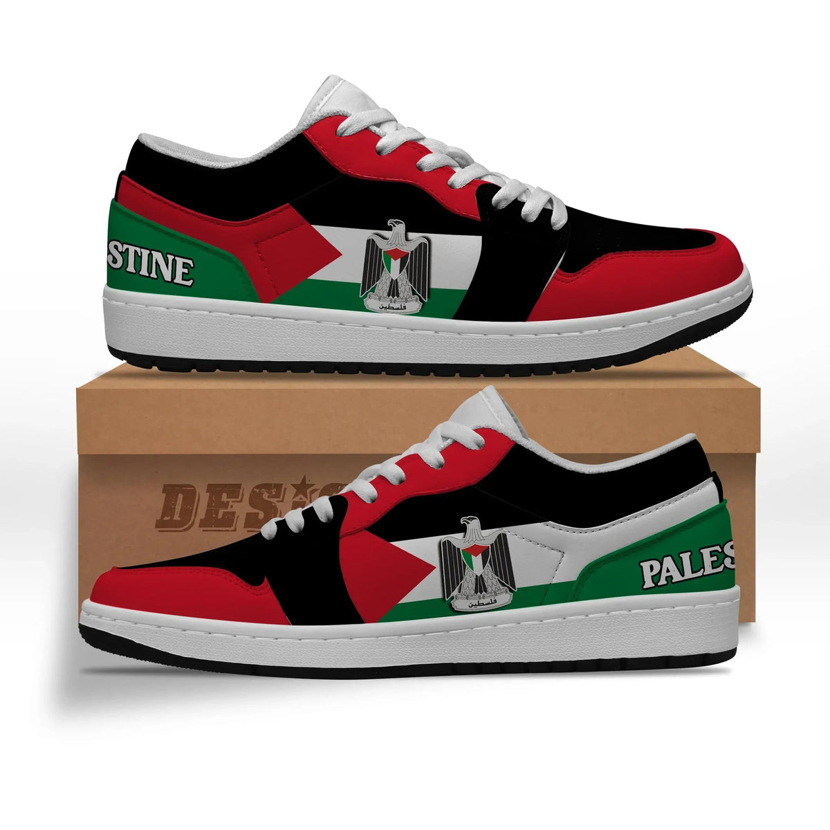 palestine-coat-of-arms-low-top-sneakers