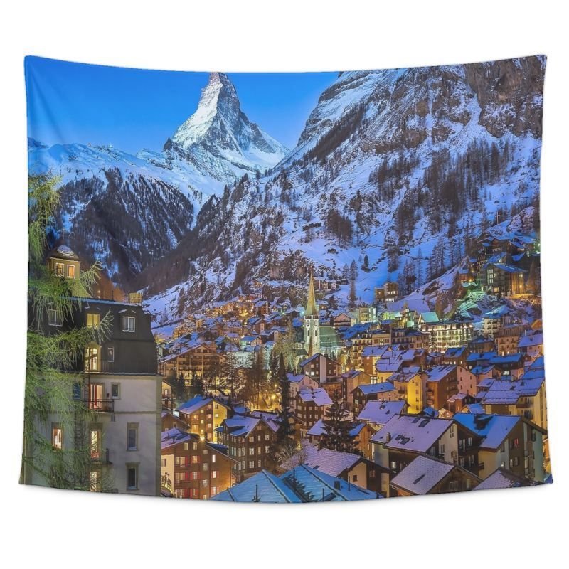 Switzerland Mountain Tapestry RLT13 - Wonder Print Shop