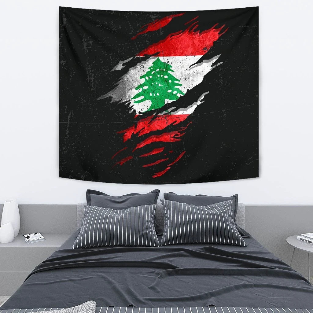 Lebanon In Me Tapestry - Special Grunge Style RLT6 - Wonder Print Shop