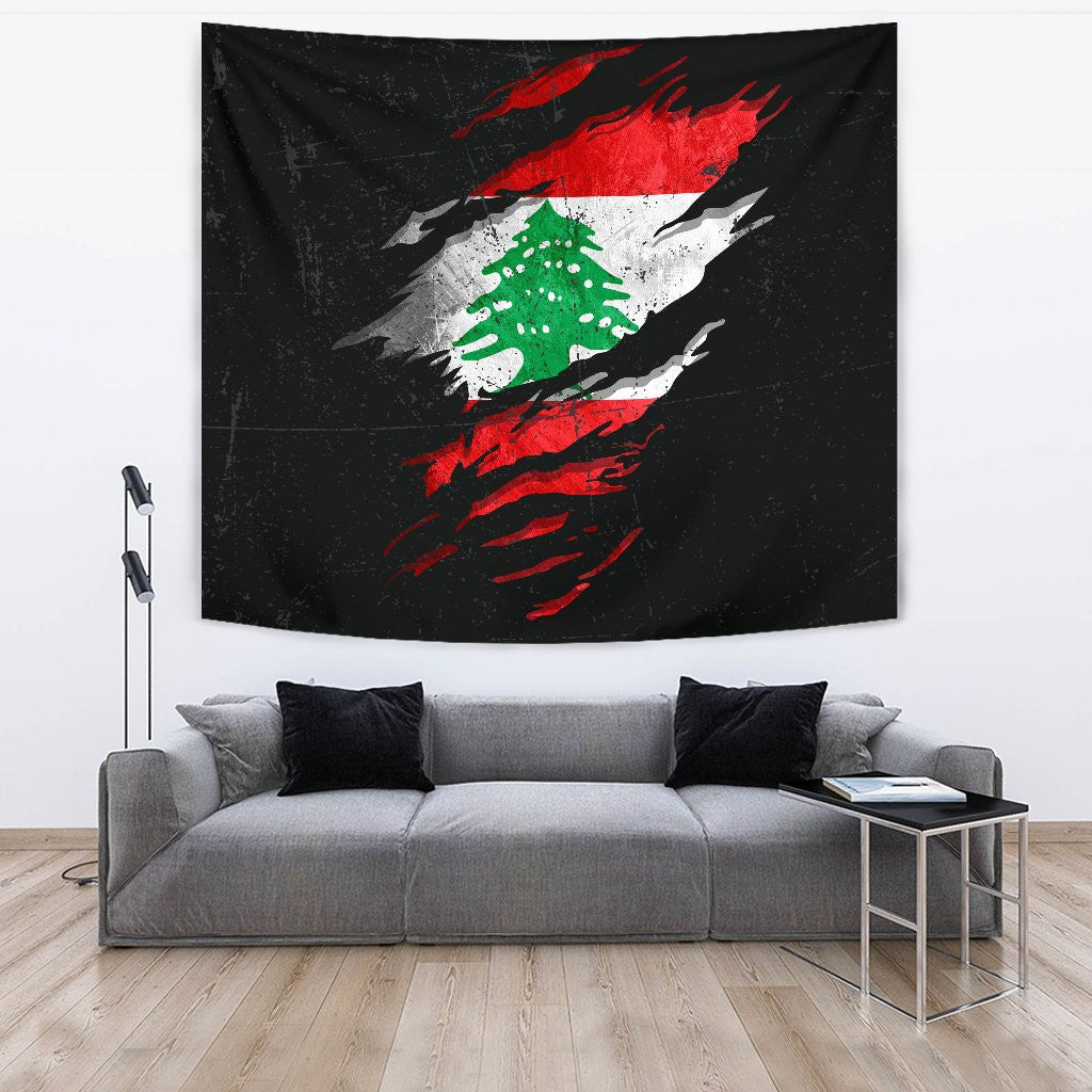 Lebanon In Me Tapestry - Special Grunge Style RLT6 - Wonder Print Shop