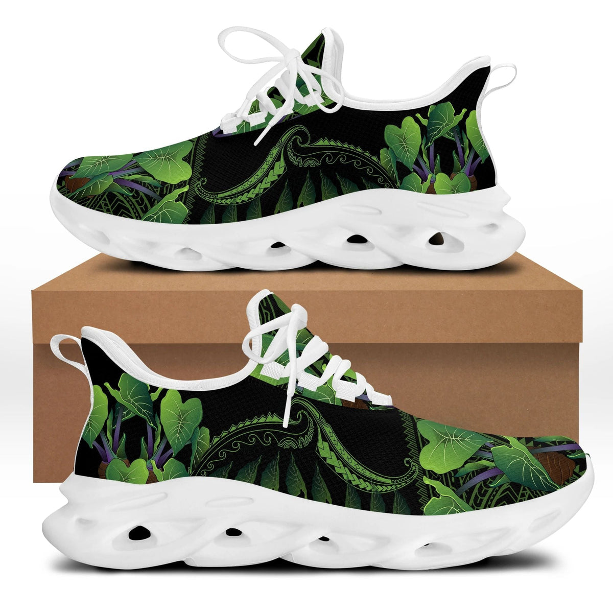 polynesian-footwear-hawaii-kalo-leaves-tropical-clunky-sneakers-lona-style