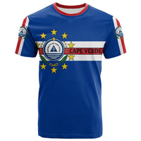 Cape Verde Flag Simple Style T Shirt LT20 - Wonder Print Shop