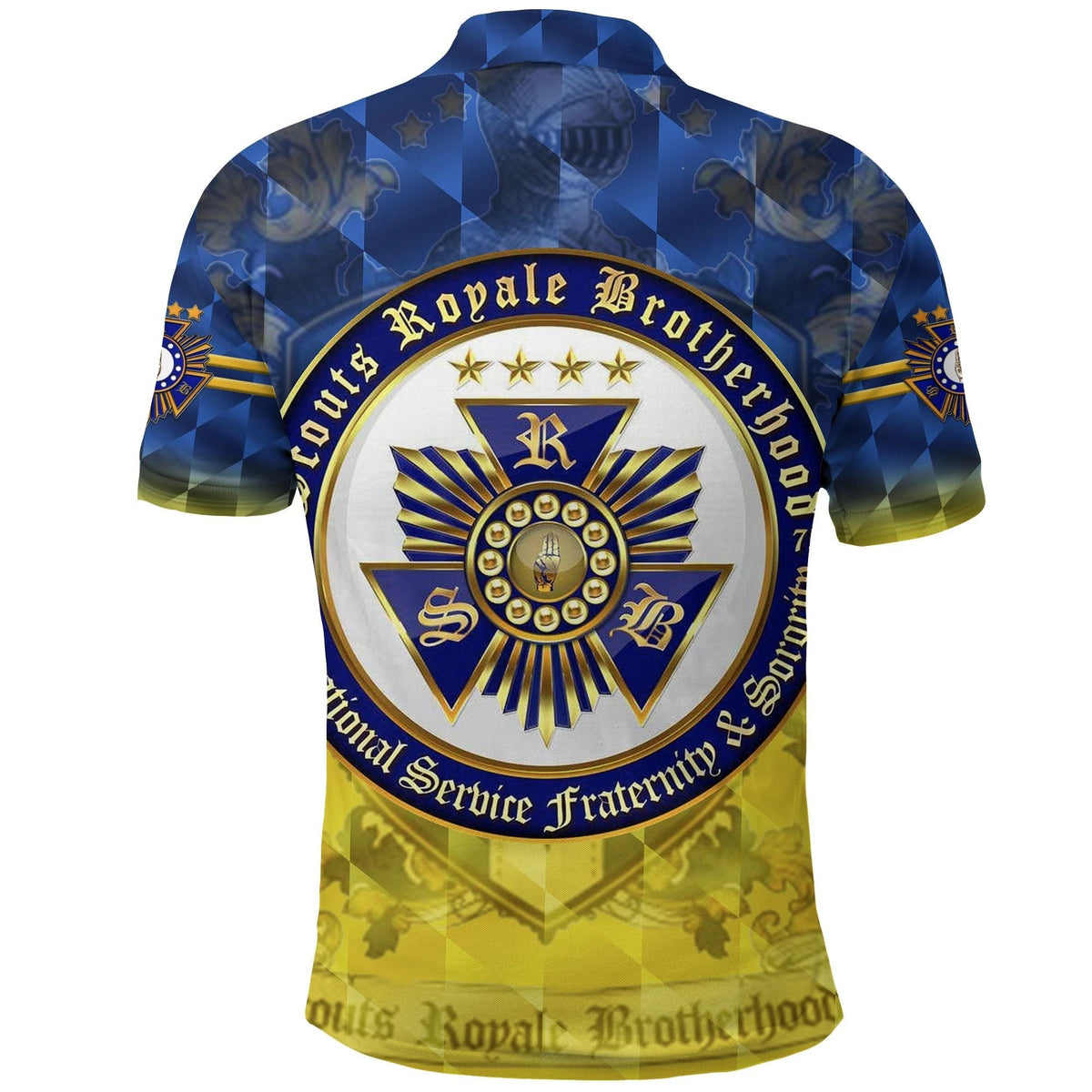 Scouts Royale Brotherhood SRB Polo Shirt Original Style Blue LT8 - Wonder Print Shop