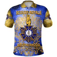 Scouts Royale Brotherhood SRB Polo Shirt Unique Version Blue LT8 - Wonder Print Shop