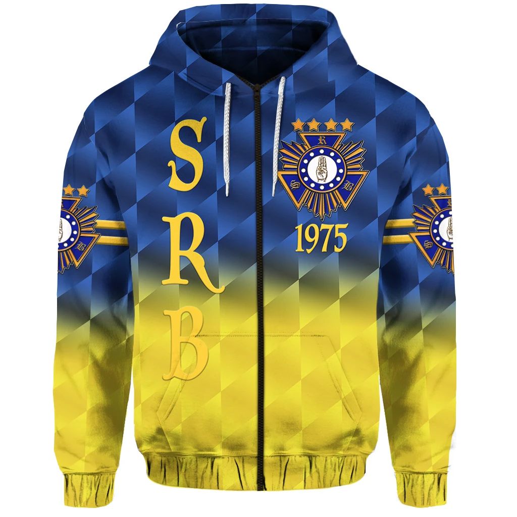 Scouts Royale Brotherhood SRB Zip Hoodie Original Style Blue LT8 - Wonder Print Shop