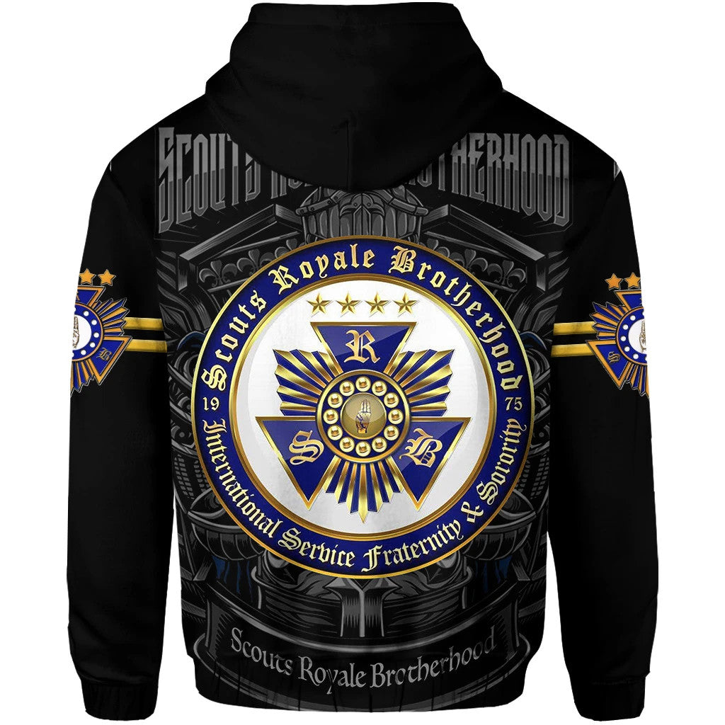 Scouts Royale Brotherhood SRB Hoodie Original Style Black LT8 - Wonder Print Shop