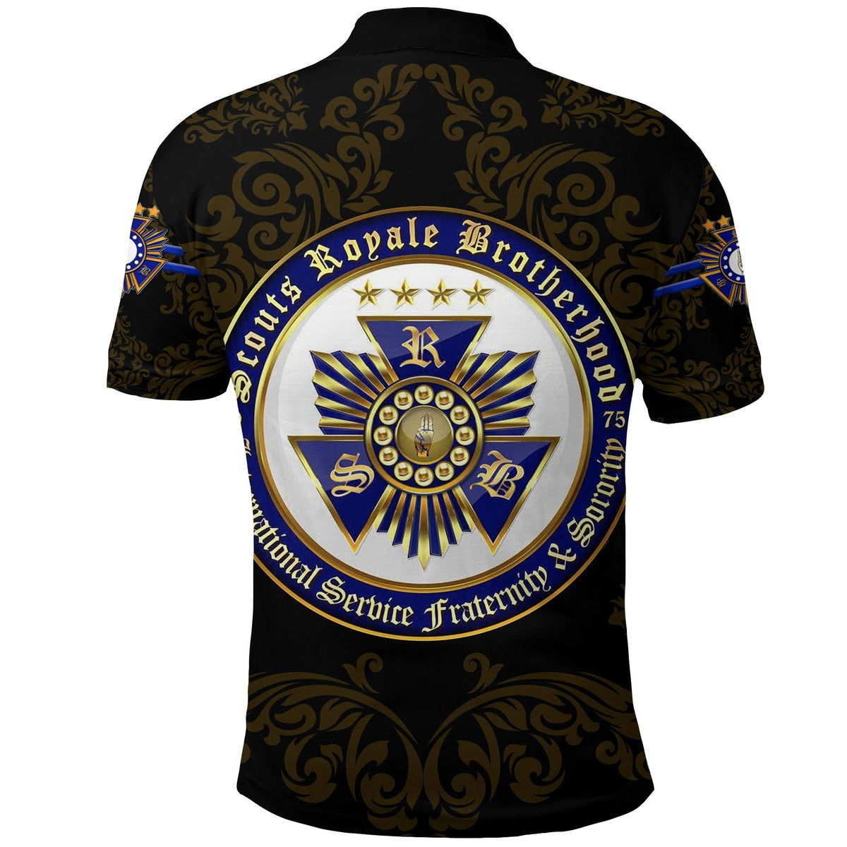 Scouts Royale Brotherhood SRB Polo Shirt Unique Version Black LT8 - Wonder Print Shop