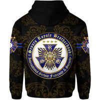 Scouts Royale Brotherhood SRB Zip Hoodie Unique Version Black LT8 - Wonder Print Shop