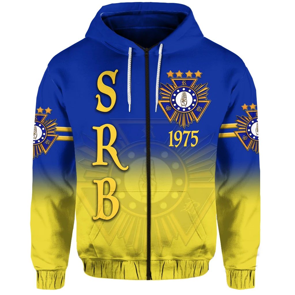 Scouts Royale Brotherhood SRB Zip Hoodie Original Style Blue NO.1 LT8 - Wonder Print Shop