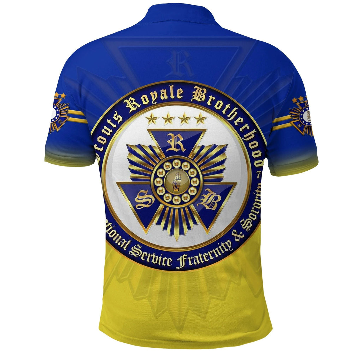 Scouts Royale Brotherhood SRB Polo Shirt Original Style Blue NO.1 LT8 - Wonder Print Shop