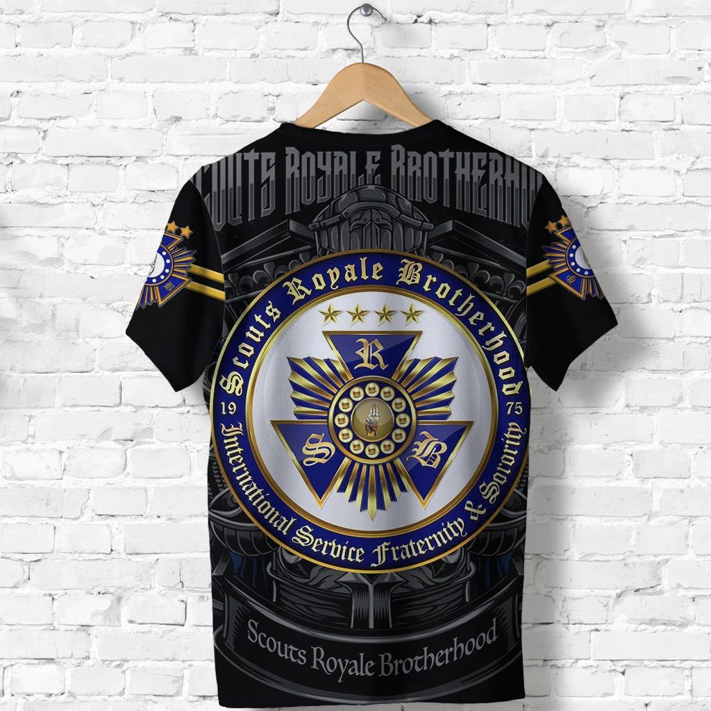 Scouts Royale Brotherhood SRB T Shirt Original Style Black LT8 - Wonder Print Shop