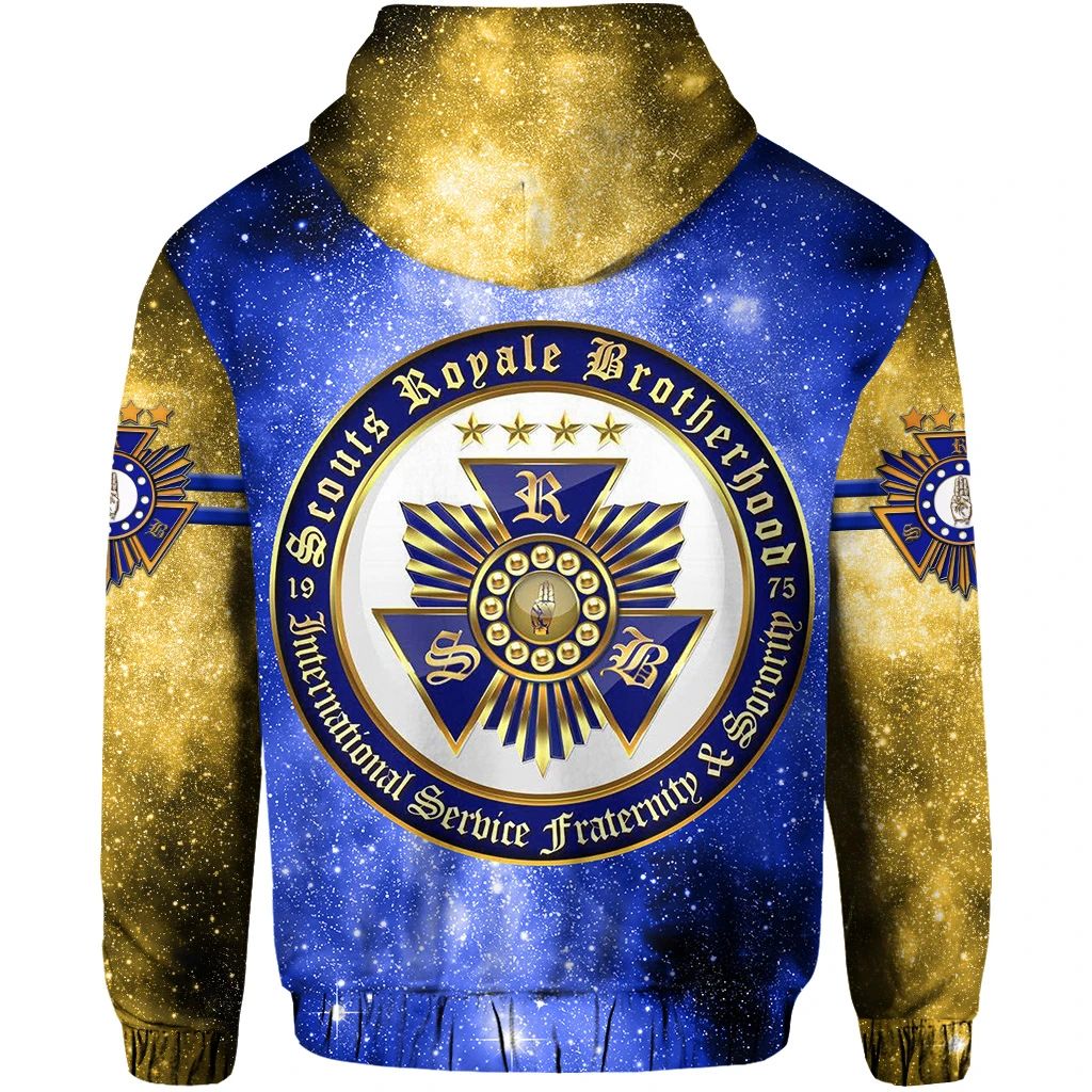 Scouts Royale Brotherhood SRB Zip Hoodie Unique Version Blue LT8 - Wonder Print Shop
