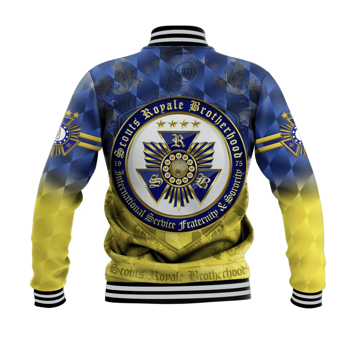 Scouts Royale Brotherhood SRB Baseball Jacket Original Style Blue LT8 - Wonder Print Shop