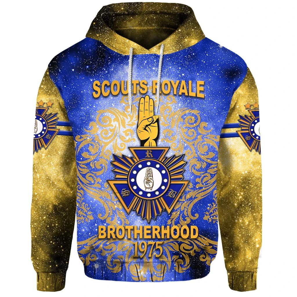 Scouts Royale Brotherhood SRB Hoodie Unique Version Blue LT8 - Wonder Print Shop