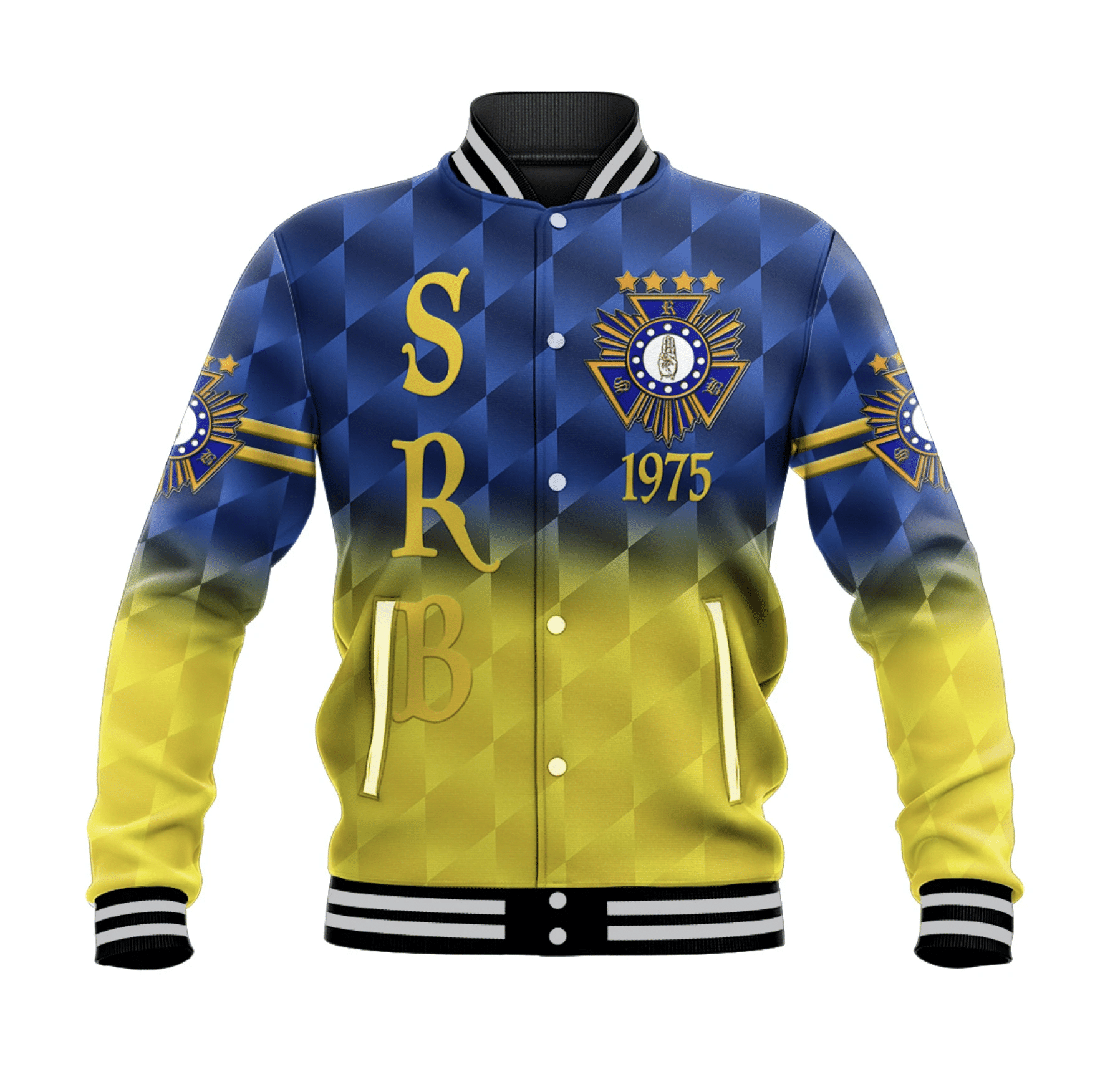 Scouts Royale Brotherhood SRB Baseball Jacket Original Style Blue LT8 - Wonder Print Shop