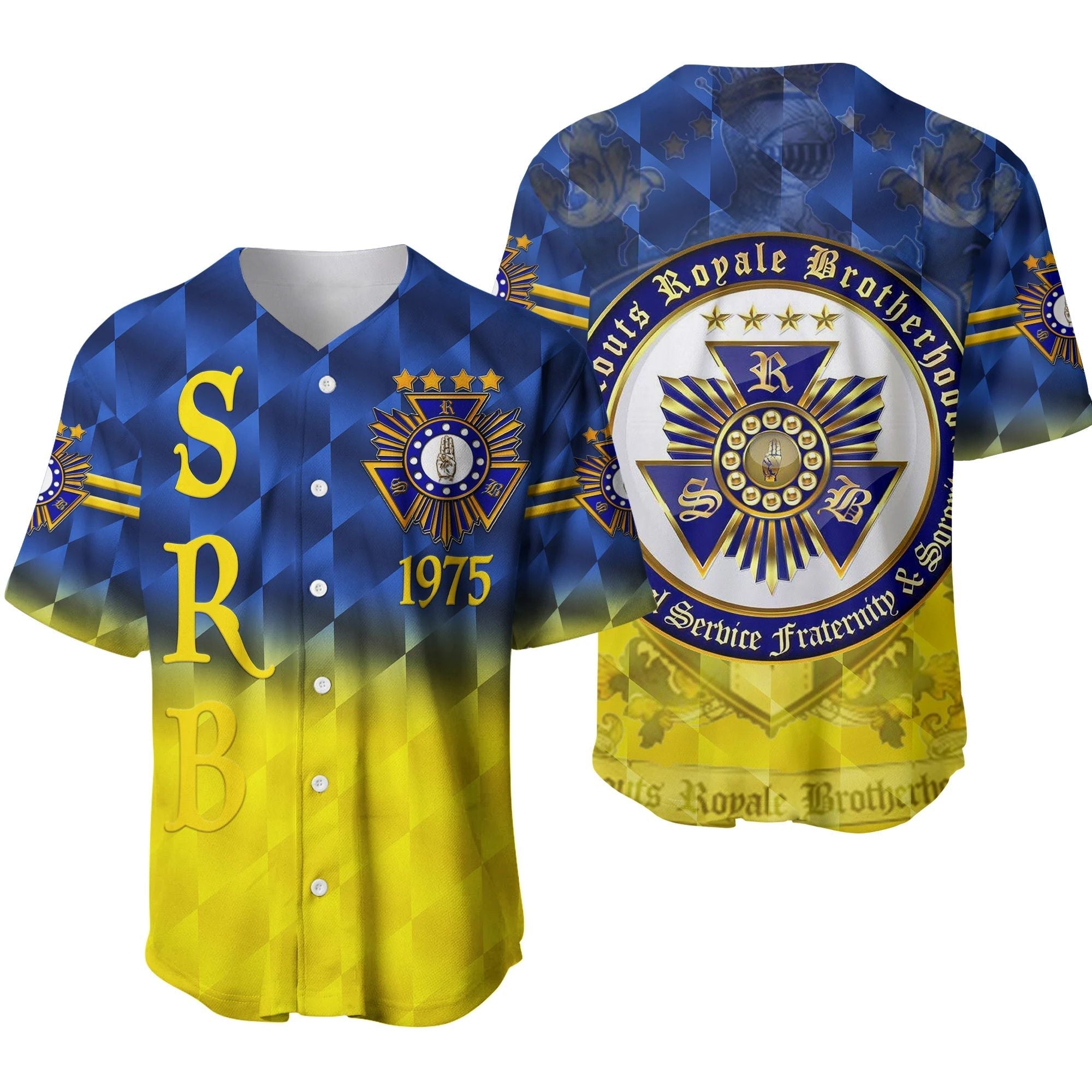 Scouts Royale Brotherhood SRB Baseball Jersey Original Style Blue LT8 - Wonder Print Shop