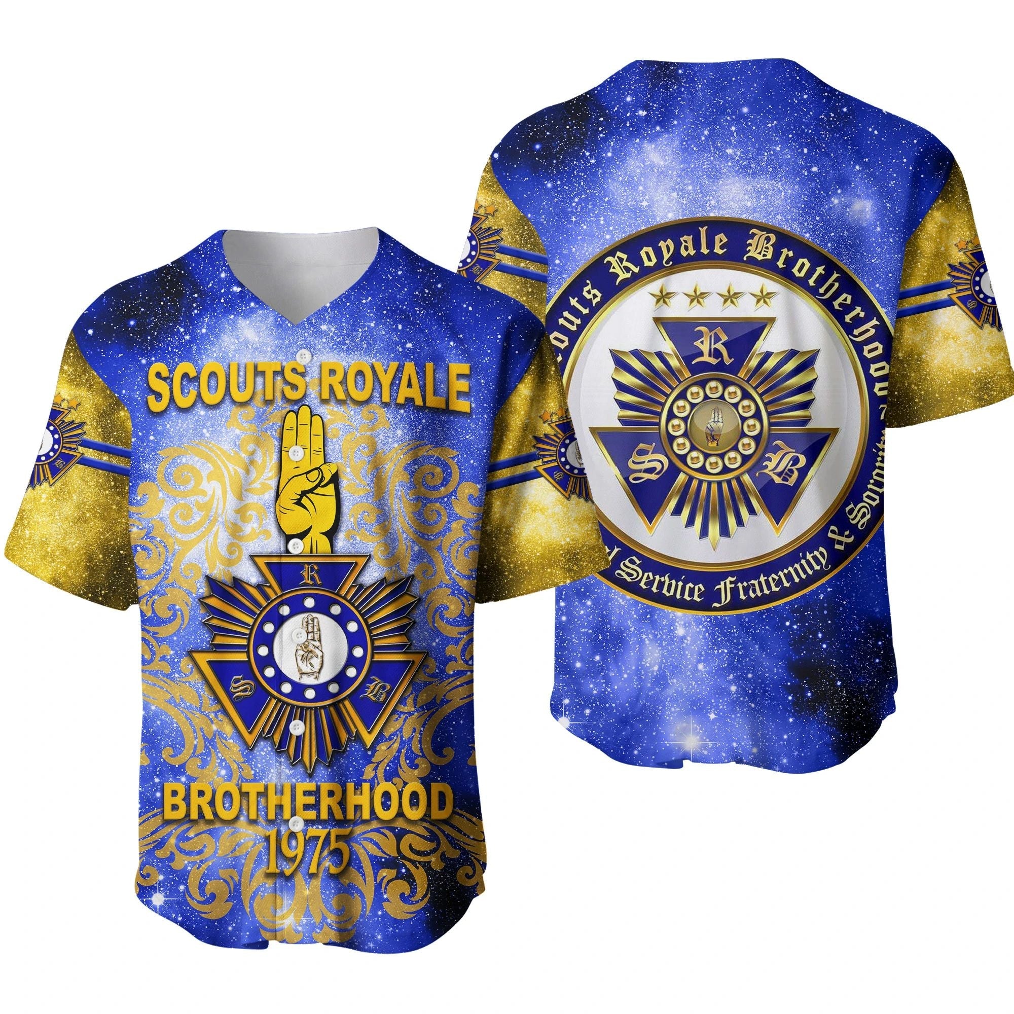 Scouts Royale Brotherhood SRB Baseball Jersey Unique Version Blue LT8 - Wonder Print Shop
