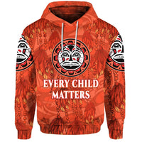 Orange Shirt Day hoodie in orange with 'Every Child Matters' front graphic