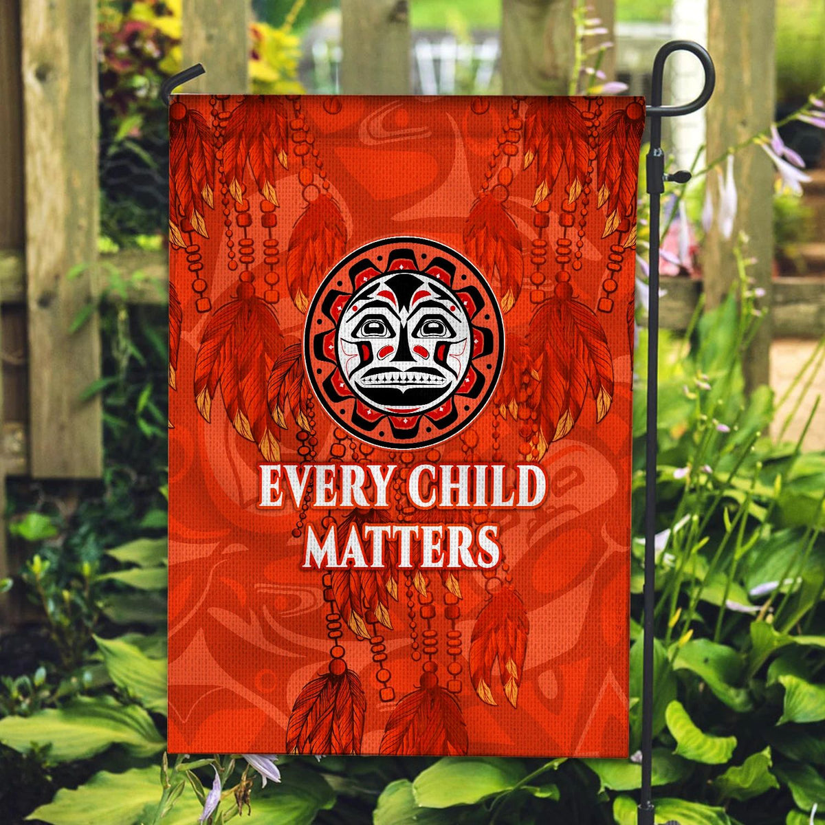 Orange Shirt Day Flag Every Child Matters Dreamcatcher Aboriginal LT8 - Wonder Print Shop