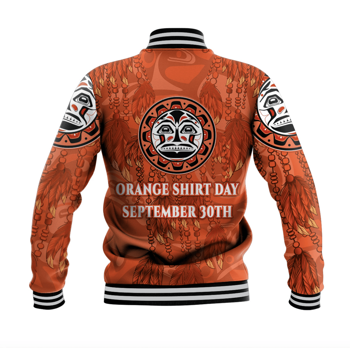 Orange Shirt Day Baseball Jacket Every Child Matters Dreamcatcher Aboriginal LT8 - Wonder Print Shop