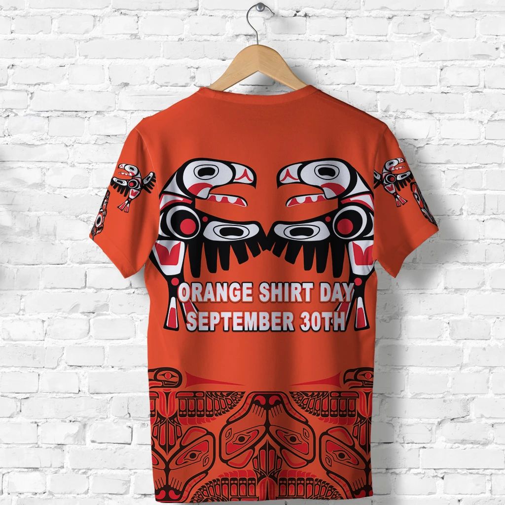 Orange Shirt Day T Shirt Every Child Matters Totem Bird Indigenous LT8 - Wonder Print Shop