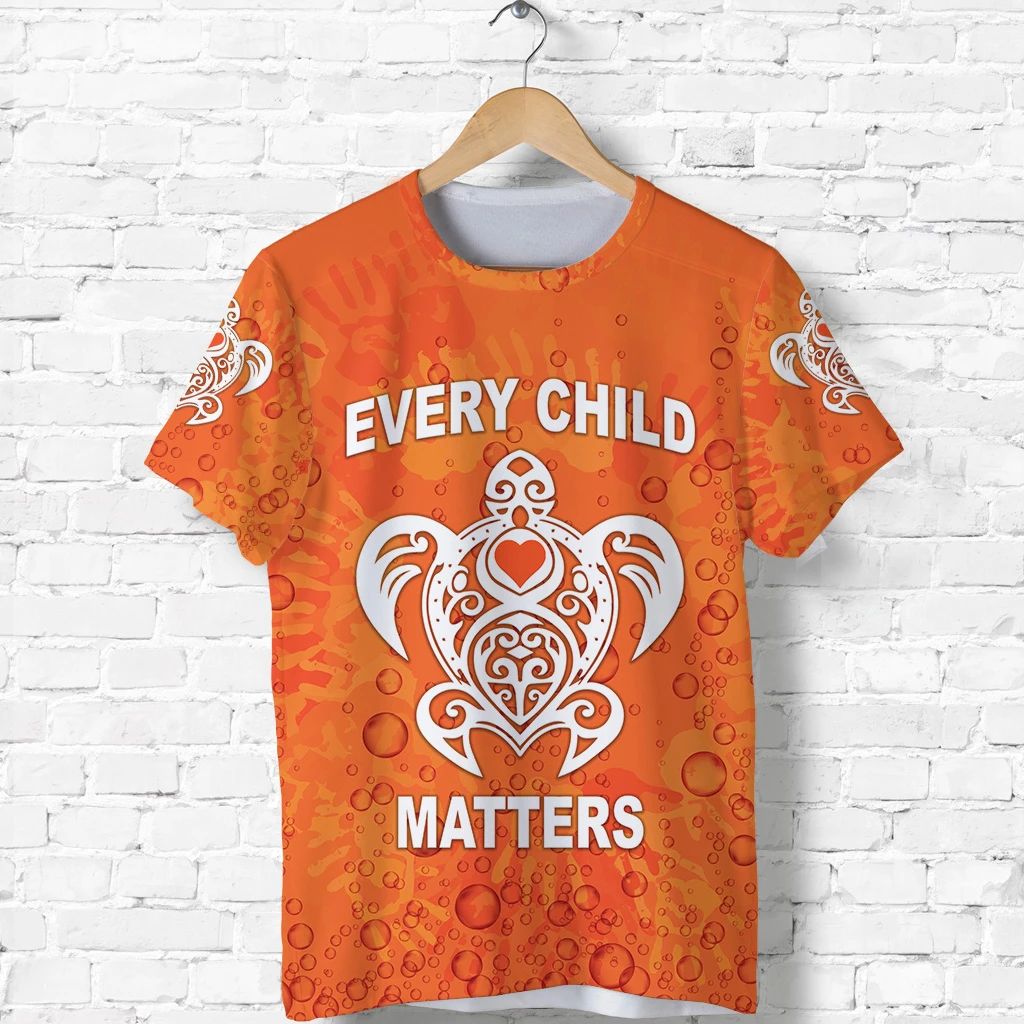 Orange Shirt Day T Shirt Every Child Matters Baby Turtle With Heart LT8 - Wonder Print Shop