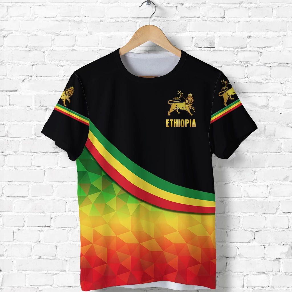 Ethiopia Lion Of Judah T Shirt Simple Attractive Vibes LT8 - Wonder Print Shop