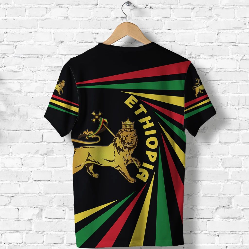 Ethiopia Lion Of Judah T Shirt Creative Attractive Style LT8 - Wonder Print Shop