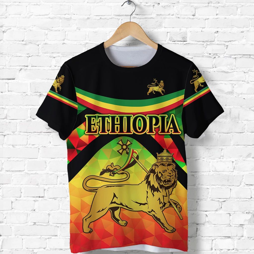 Ethiopia Lion Of Judah T Shirt Vibes Attractive Version LT8 - Wonder Print Shop
